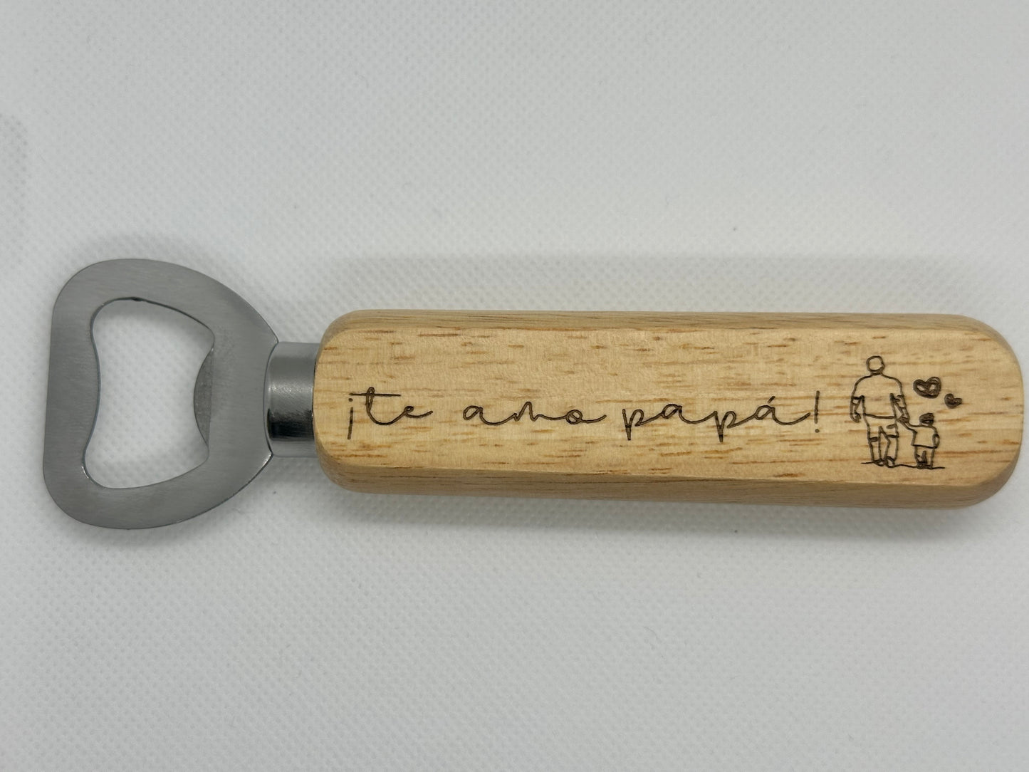 Abridor tipo abrebotella te amo papa regalo para el dia del padre