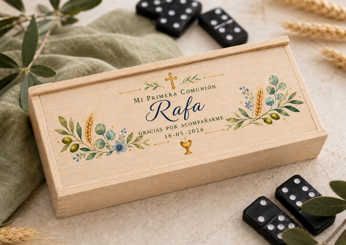 Dominó personalizado para Primera Comunión Impreso a Color