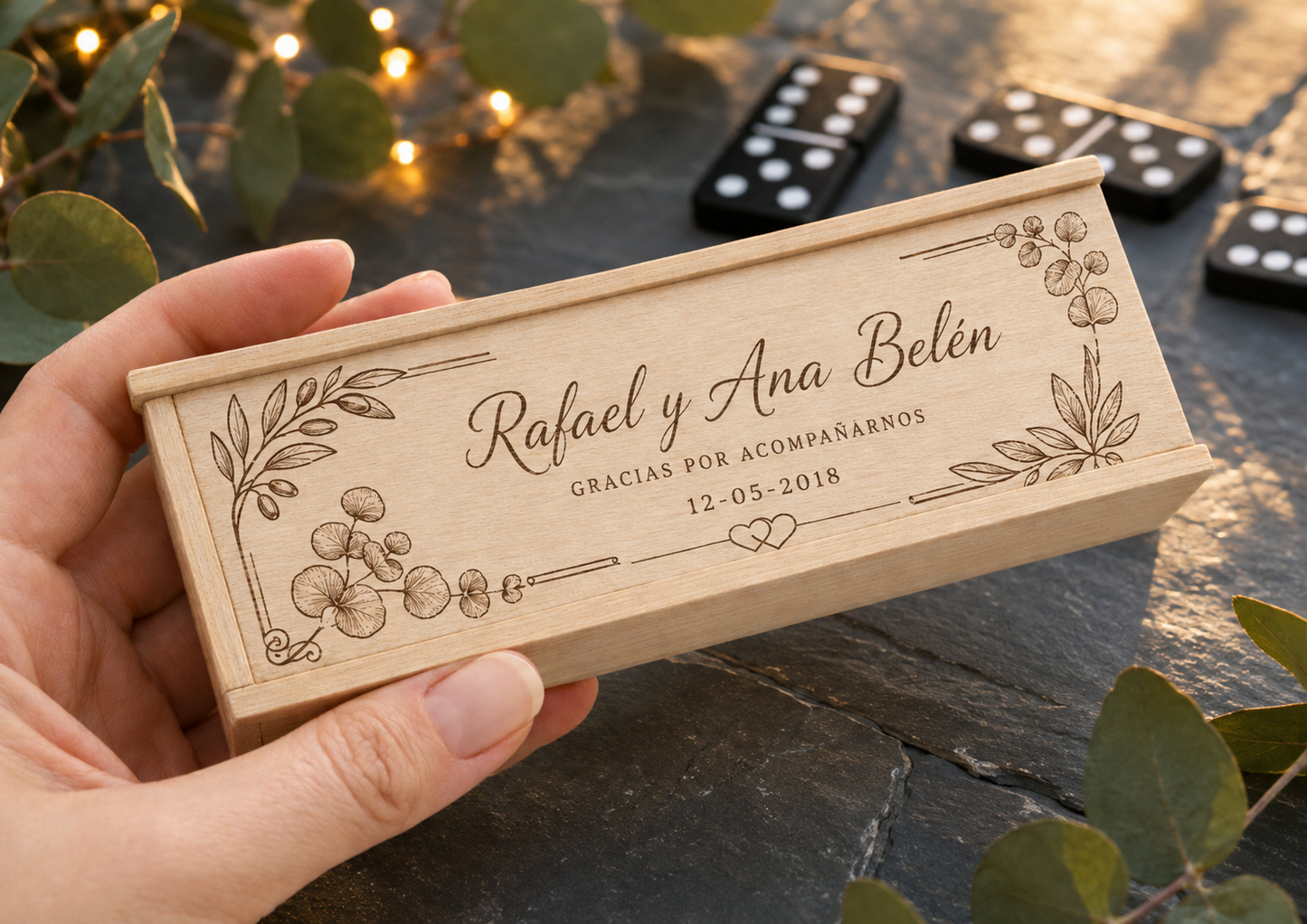 Dominó personalizado para Boda