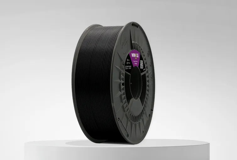 Filamento PLA HD de Winkle Color Negro Azabache 1KG para Impresión 3D