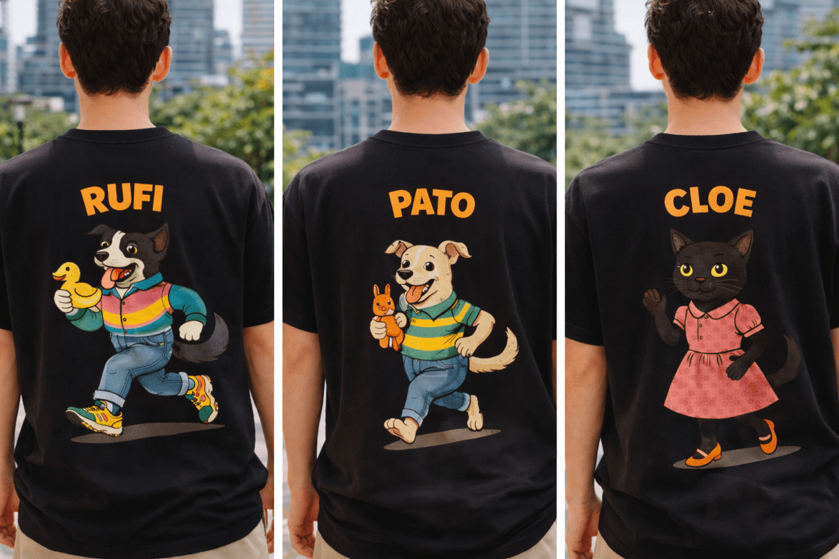 Camiseta personalizada con tu mascota - Impresión y Regalos 3D