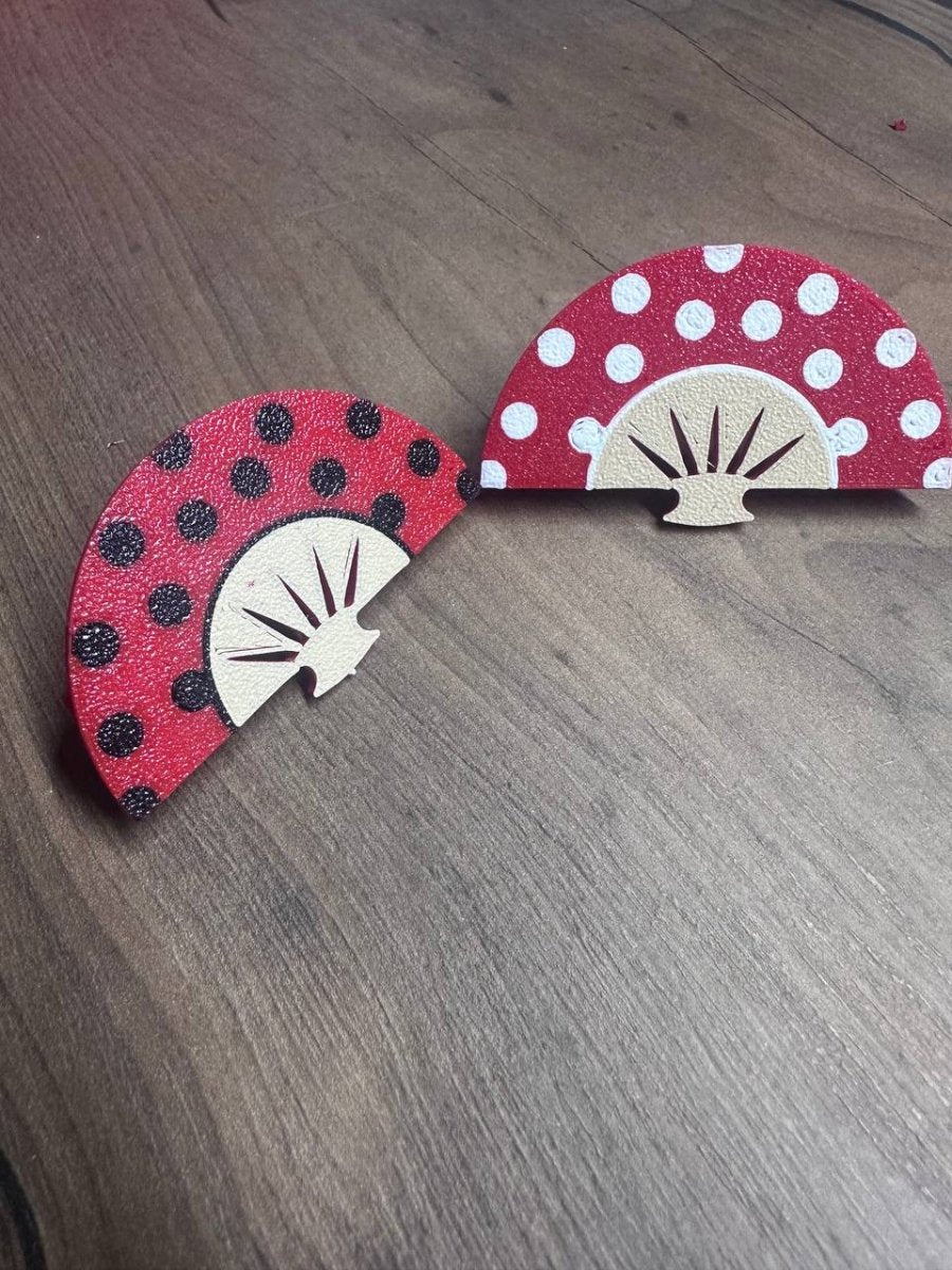 Cuelga Abanicos Personalizado para Feria, Romerías y Fiestas Populares – Diseño de Lunares Multicolor - Impresión y Regalos 3D