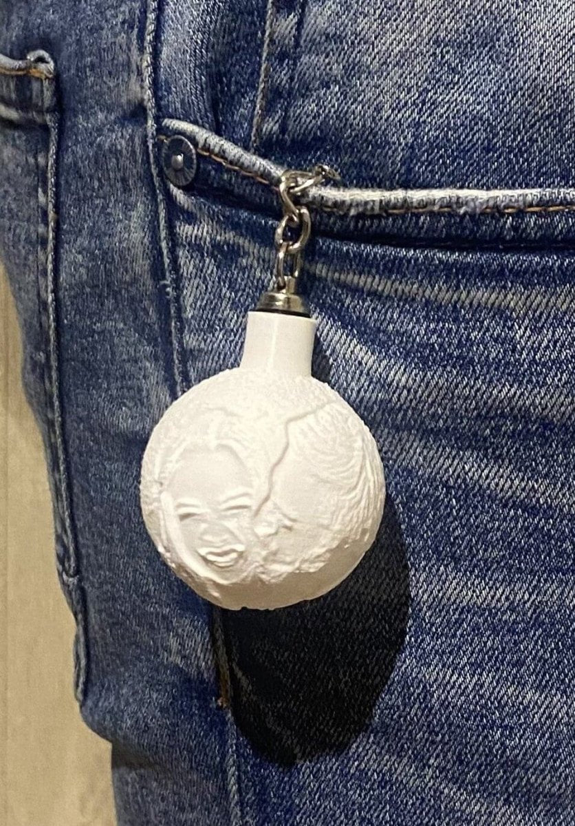 Llavero con forma de luna personalizado como foto - Impresión y Regalos 3D