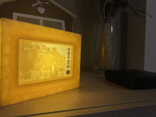 Marco de foto iluminado impresion 3d spotify