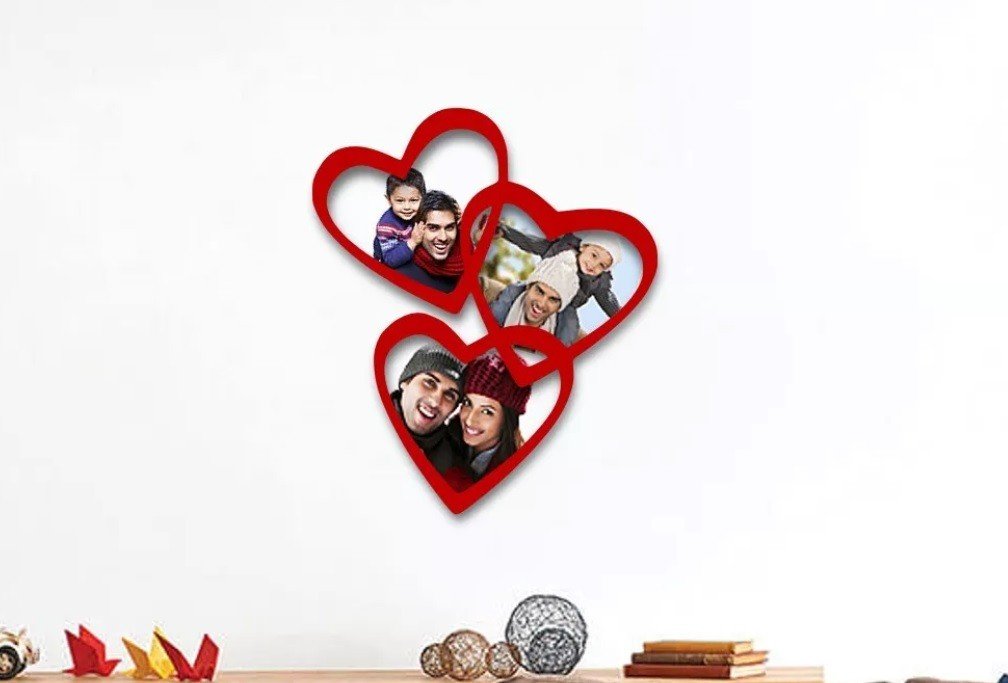 Marco de fotos corazones - Impresión y Regalos 3D