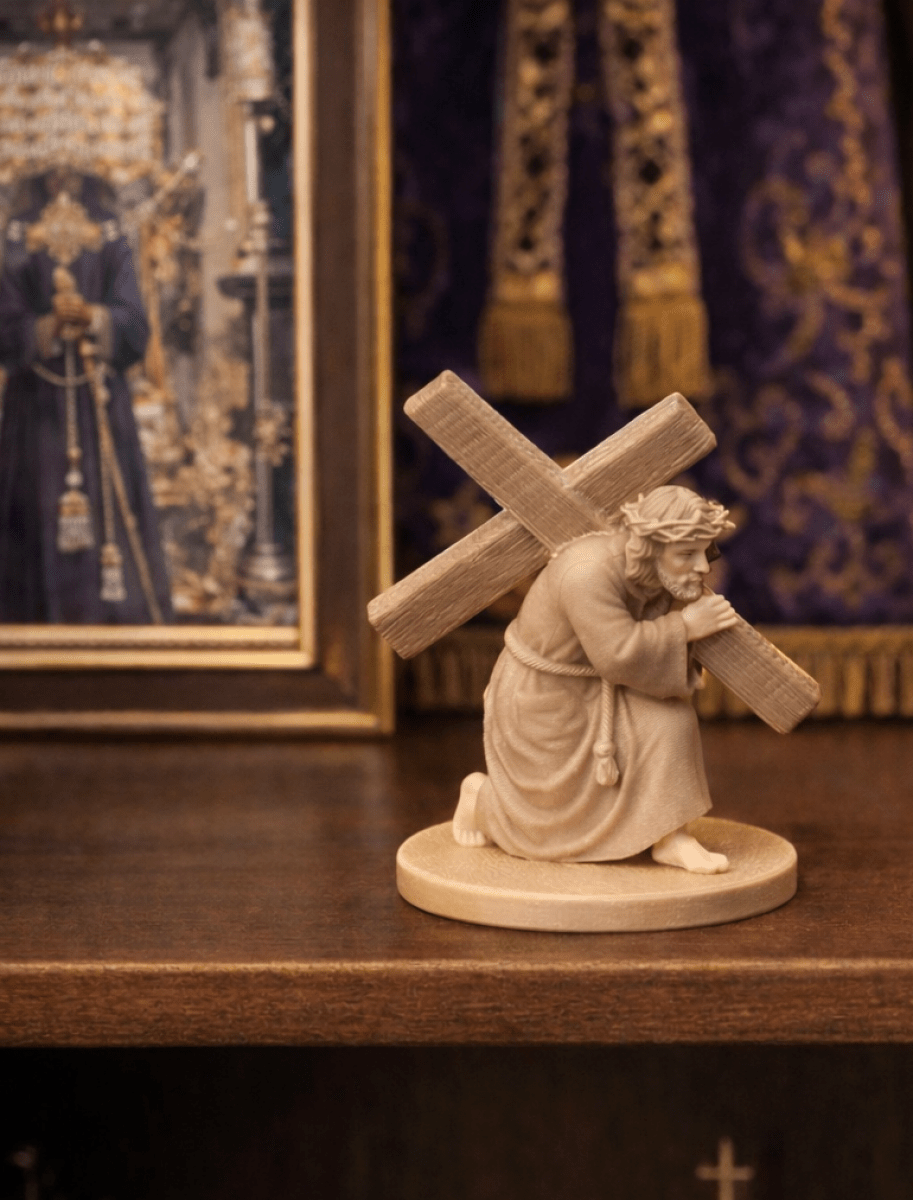 Mini CRISTO Nazareno 3cm – Detalle Cofrade para Semana Santa | Packs de 15, 25, 50 y 100 Unidades - Impresión y Regalos 3D