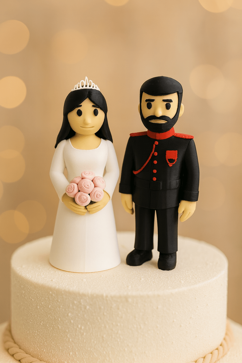 Muñecos de boda personalizados en 3D – 15 cm - Impresión y Regalos 3D