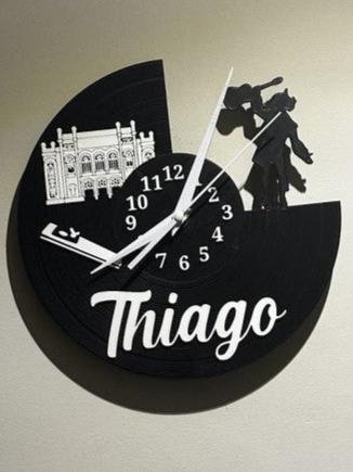 RELOJ PARED CARNAVAL DE CÁDIZ PERSONALIZADO CON NOMBRE - Impresión y Regalos 3D