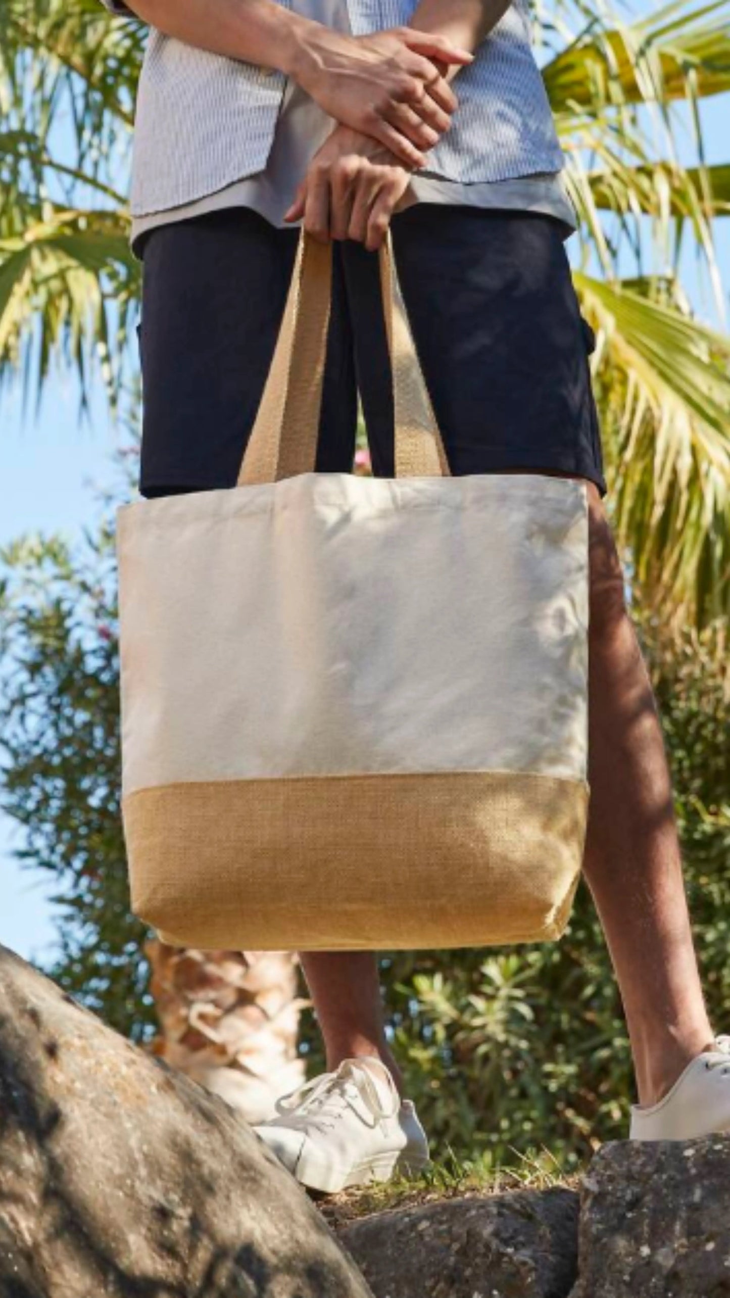 Bolsa de tela Personalizada con inicial bordada