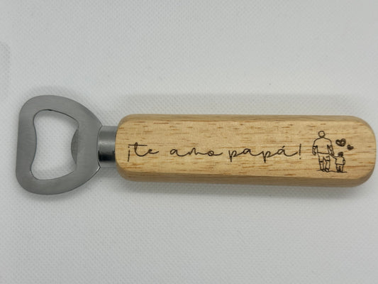 Abridor tipo abrebotella te amo papa regalo para el dia del padre