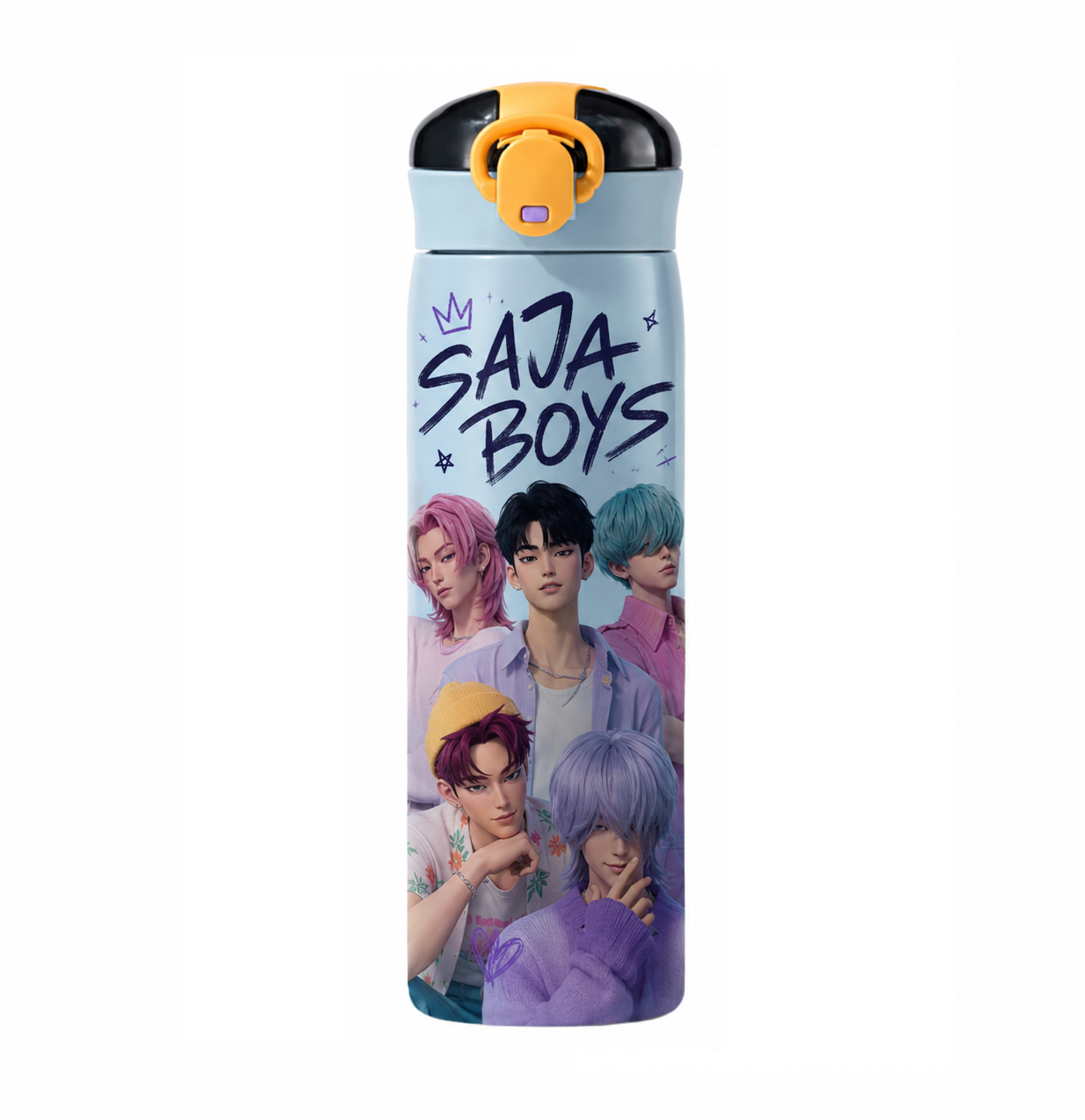 Botella térmica personalizada Huntrix y Saja Boys