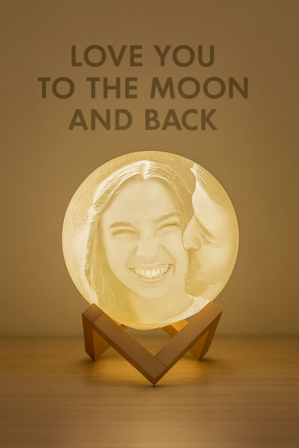 Lámpara Luna 3d personalizado foto para regalos de pareja enamorados
