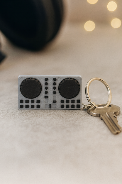 Llavero DJ Mesa de Mezclas en 3D – Personalizable en Varios Colores con Argolla Incluida