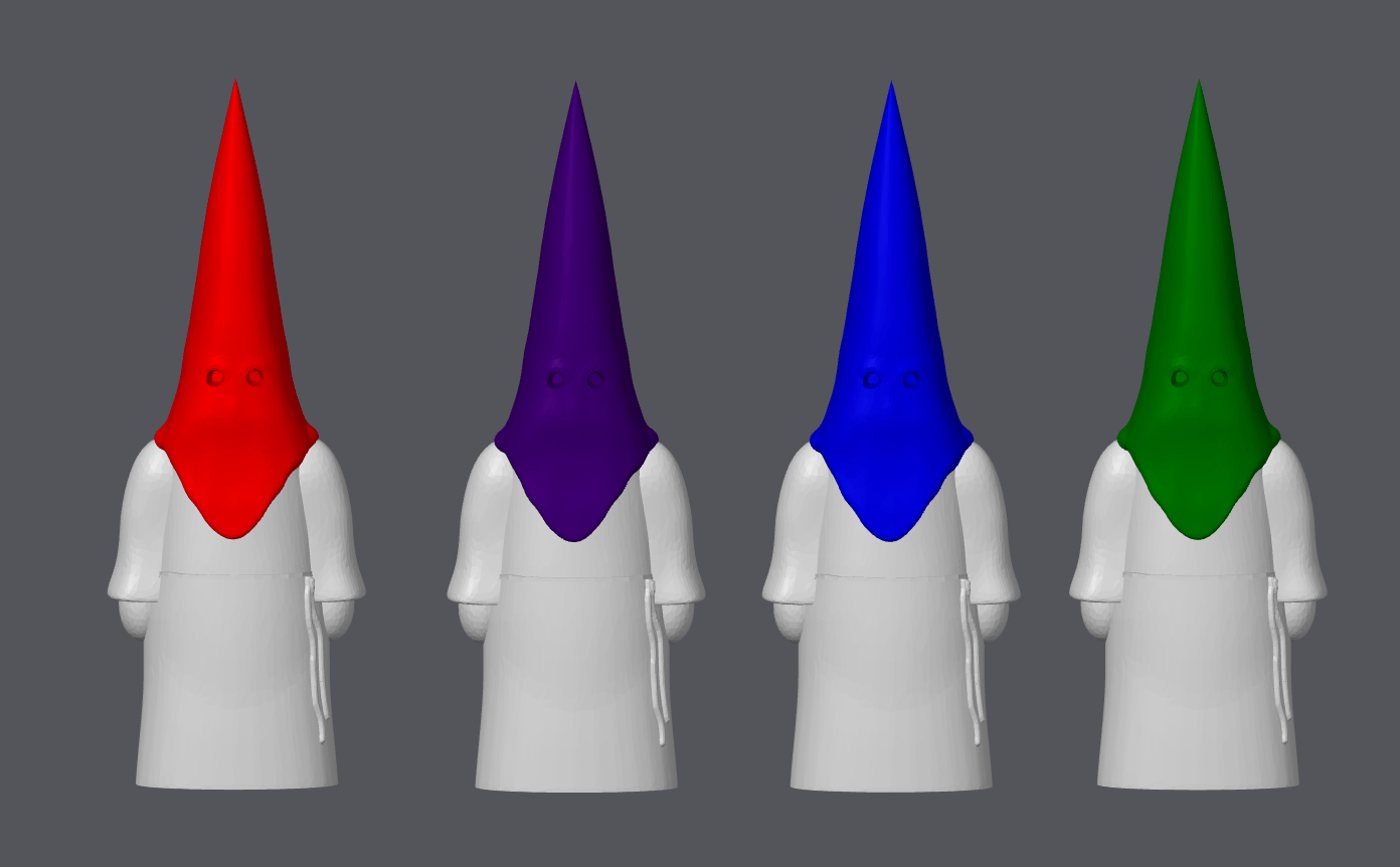 Mini Nazarenos Semana Santa Diferentes colores 2025 parte frontal 