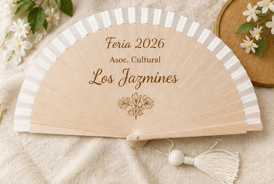Abanico personalizado grabado – detalle único para tus eventos - Impresión y Regalos 3D