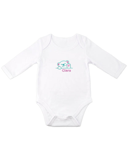 Body para bebé bordado con nombre personalizado