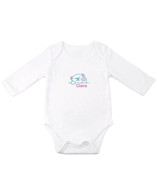 Body para bebé bordado con nombre personalizado