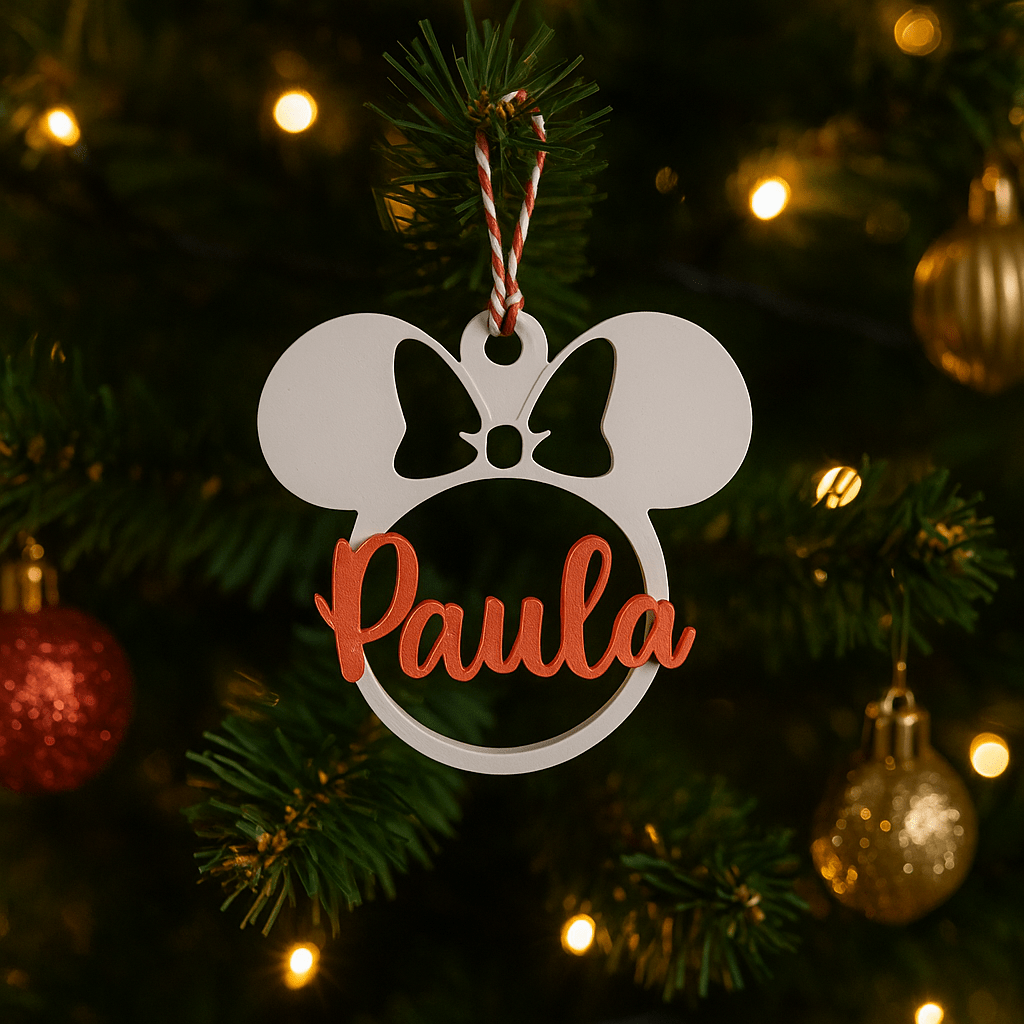 Bolas de Navidad Personalizadas 3D | Bolas con Nombre Adorno Navideño - Impresión y Regalos 3D