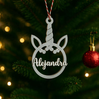Bolas de Navidad Personalizadas 3D | Bolas con Nombre Adorno Navideño - Impresión y Regalos 3D