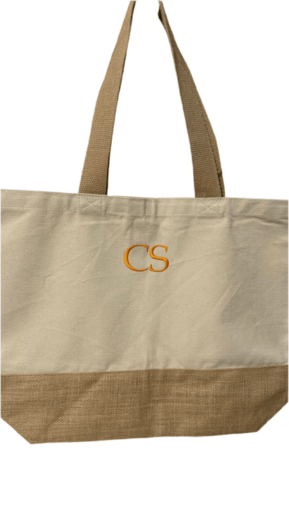 Bolsa de tela Personalizada con inicial bordada