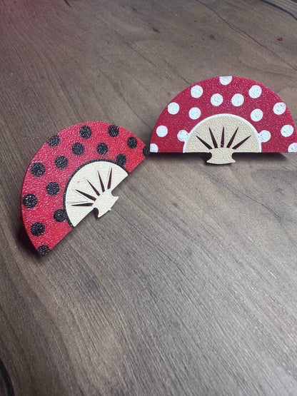 Cuelga Abanicos Personalizado para Feria, Romerías y Fiestas Populares – Diseño de Lunares Multicolor - Impresión y Regalos 3D