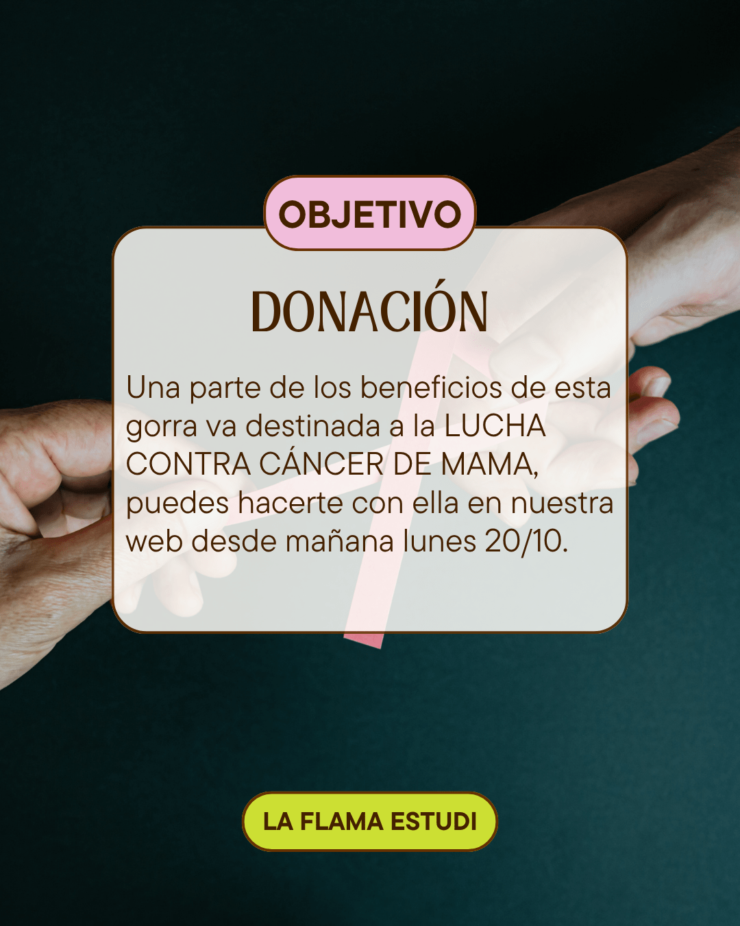 Gorra Rosa Solidaria contra el cáncer de mama