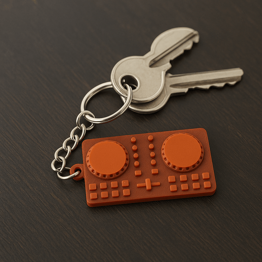 Llavero DJ Mesa de Mezclas en 3D – Personalizable en Varios Colores con Argolla Incluida - Impresión y Regalos 3D