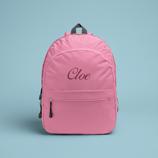 Mochila bordada personalizada con nombre