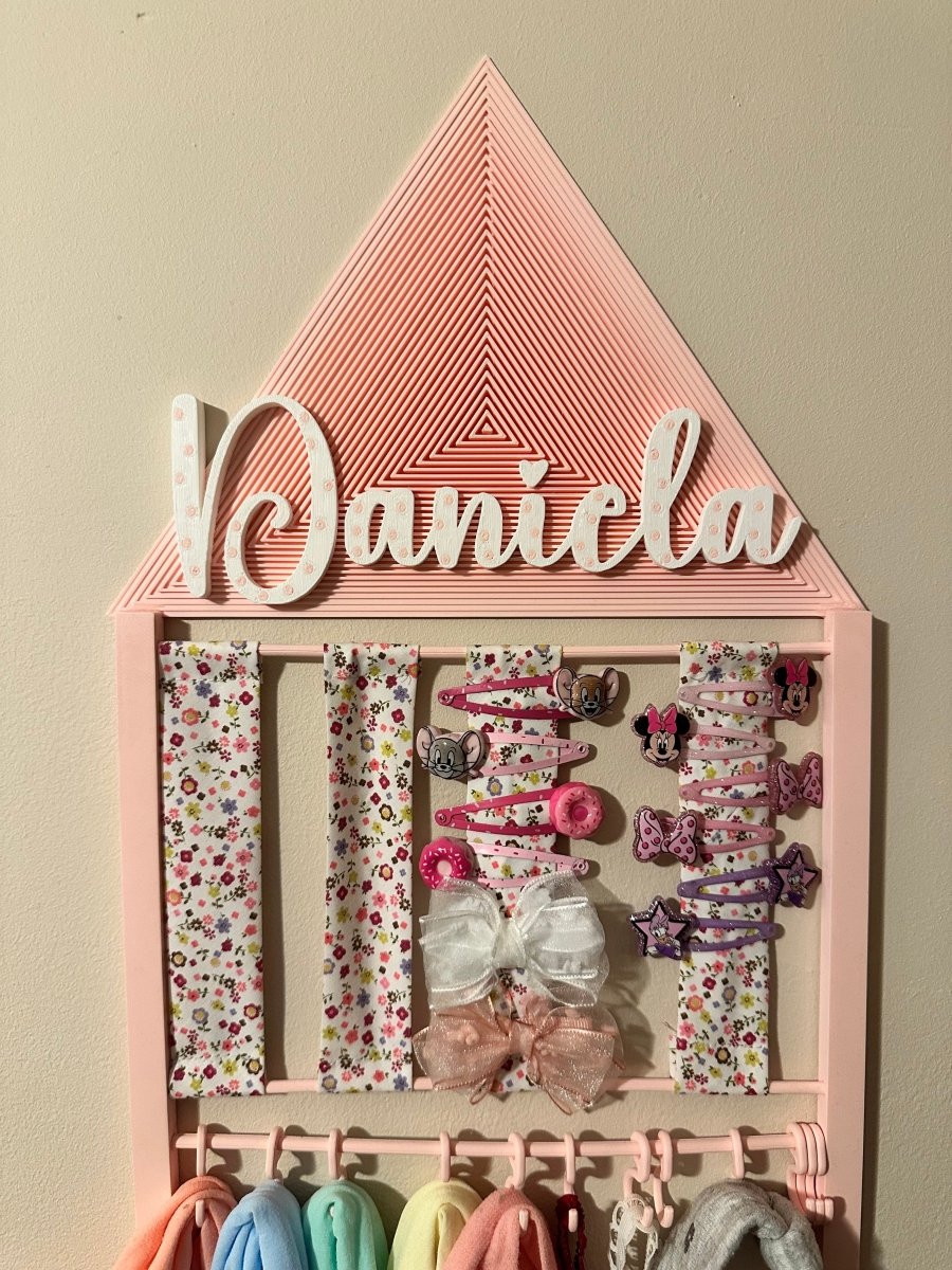 Organizador Personalizado de Accesorios para el Cabello Infantil - Impresión y Regalos 3D