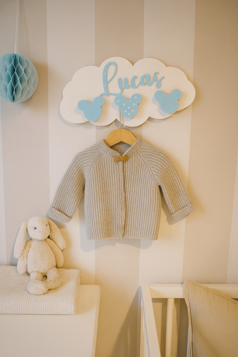 Perchero Infantil Personalizado para Pared con Nombre en 3D - Impresión y Regalos 3D