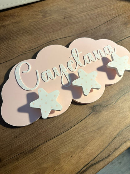 Perchero Infantil Personalizado para Pared con Nombre en 3D - Impresión y Regalos 3D