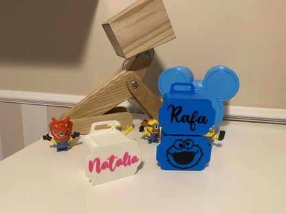 PORTACHUPETES PARA 2 CHUPETES PERSONALIZADO - Impresión y Regalos 3D