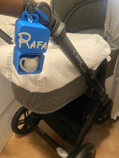 PORTACHUPETES PARA 2 CHUPETES PERSONALIZADO - Impresión y Regalos 3D