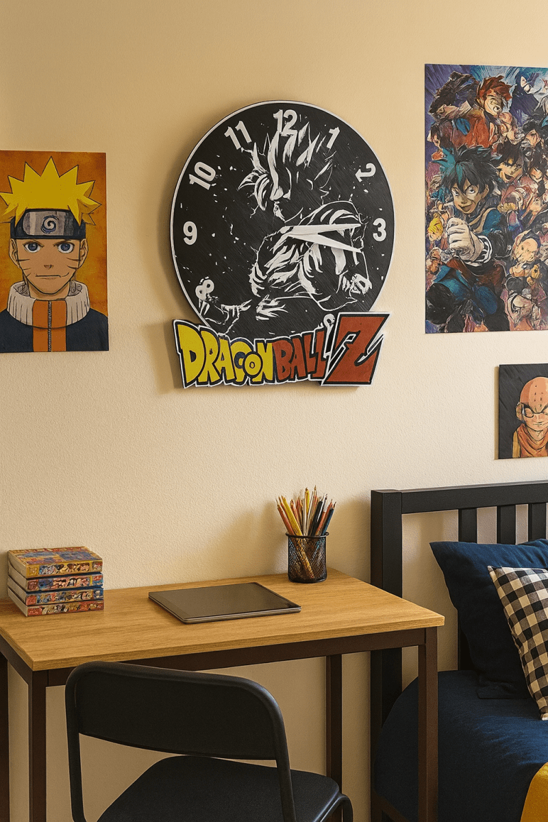 Reloj de pared estilo bola de dragón – Decoración personalizada 24 cm - Impresión y Regalos 3D