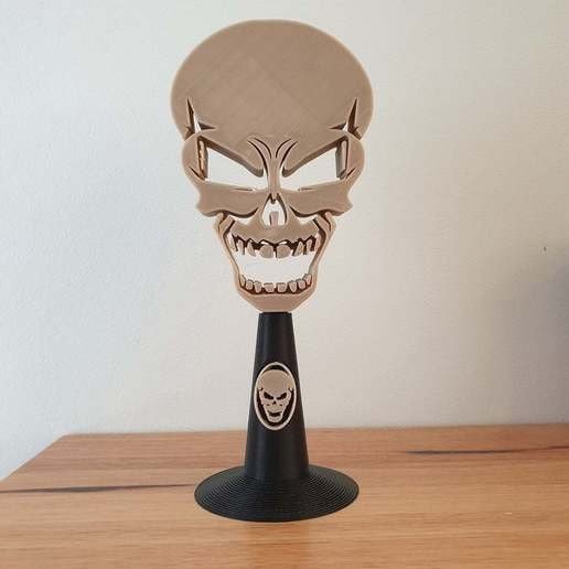 SOPORTE PARA AURICULARES CALAVERA - Impresión y Regalos 3D