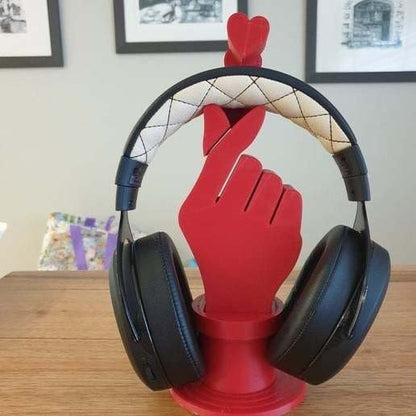 SOPORTE PARA AURICULARES MANO CORAZONES - Impresión y Regalos 3D