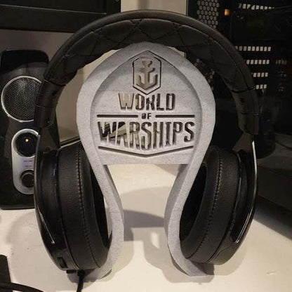 SOPORTE PARA AURICULARES WORLD OF WARSHIPS - Impresión y Regalos 3D