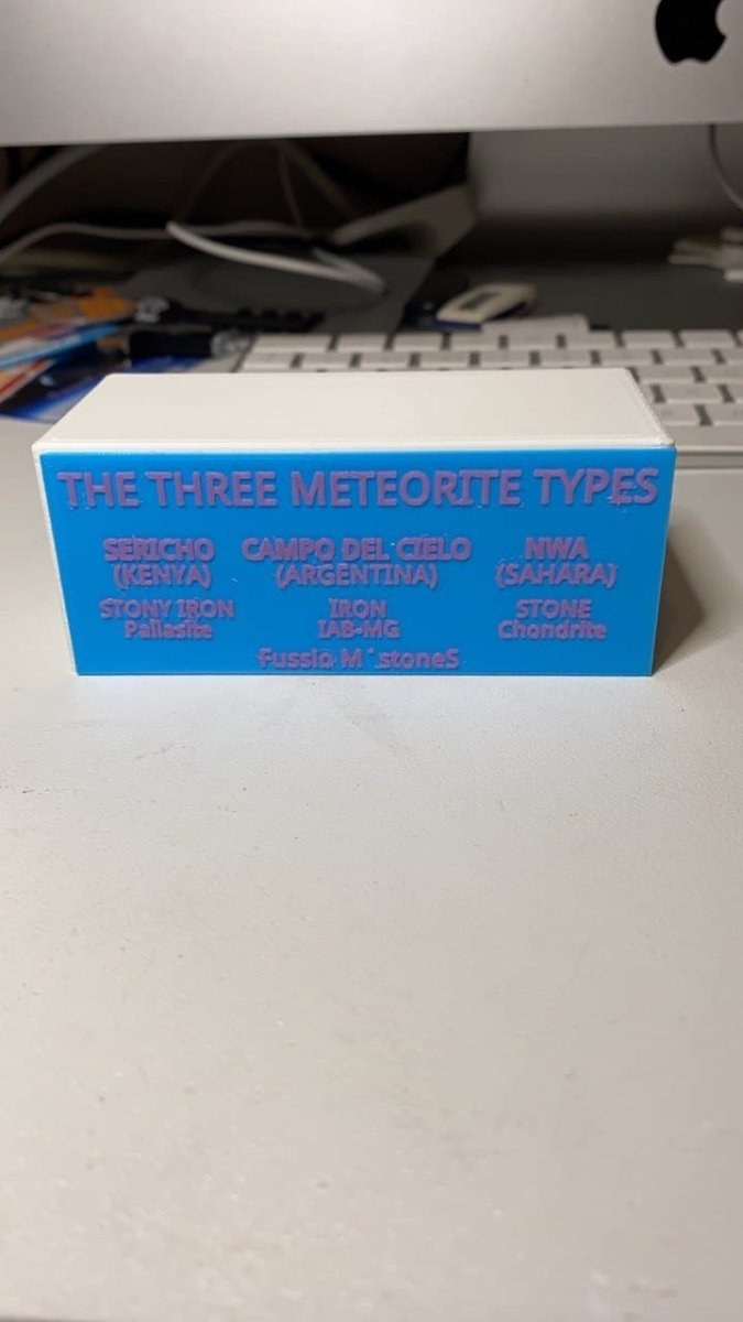 STAND PERSONALIZADO PARA METEORITOS - Impresión y Regalos 3D