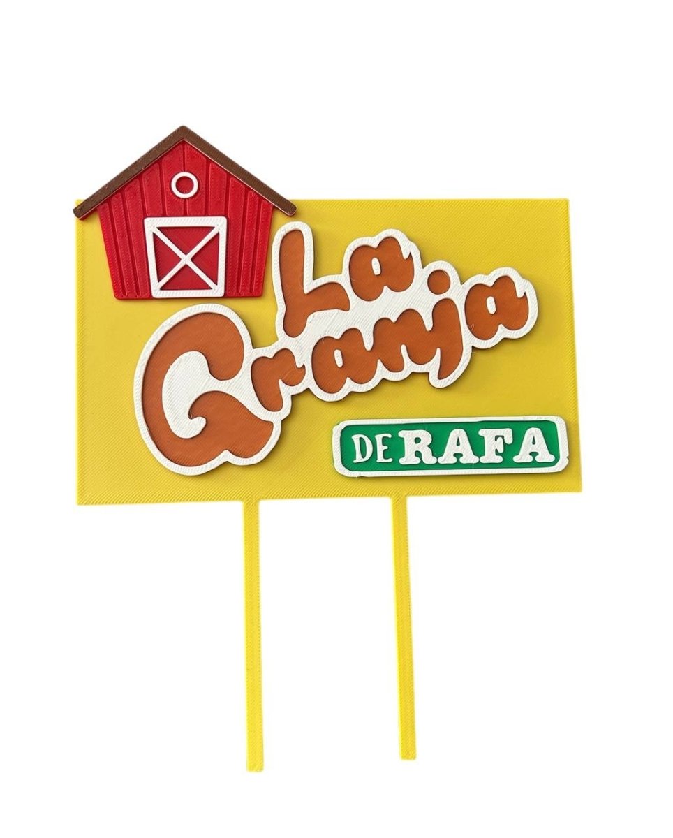 TOPPER LA GRANJA DE ZENÓN PERSONALIZADO - Impresión y Regalos 3D